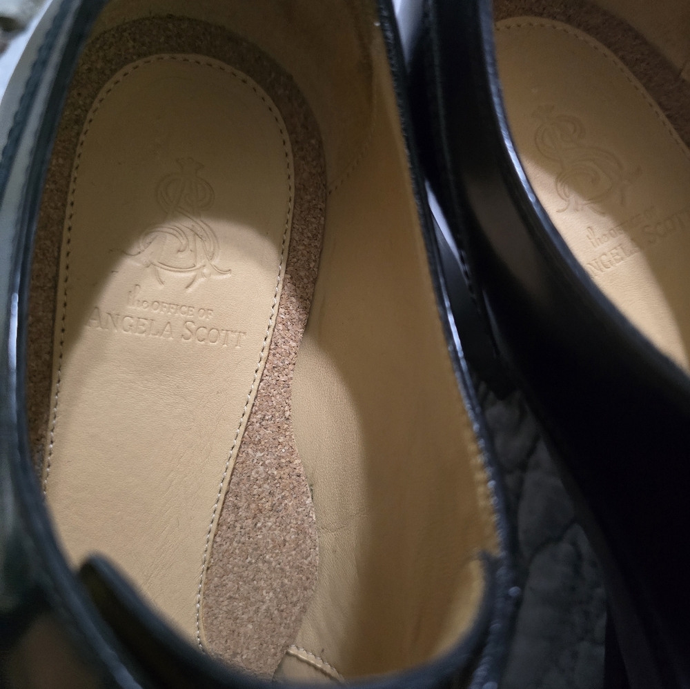 THE OFFICE OF ANGELA SCOTT Miss Button Derby In Black (size 42) - Picture 11 of 13